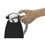 Alfi Gusto Glass Vacuum Carafe, 1.06 Qt. Black Lacquered Metal Thermal Server thumbnail 5