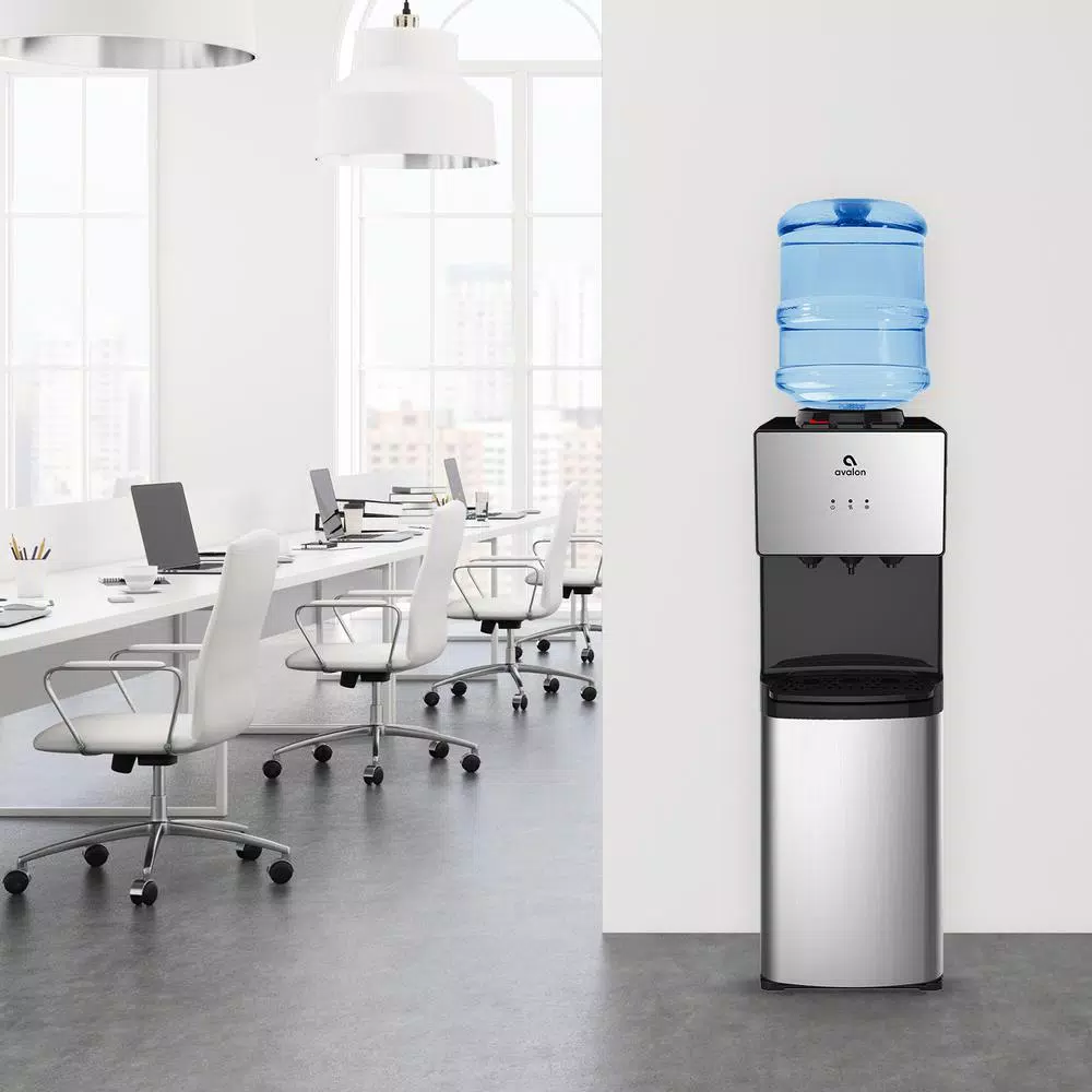 Avalon 3-Temperature Top Loading Water Cooler Dispenser, Stainless Steel