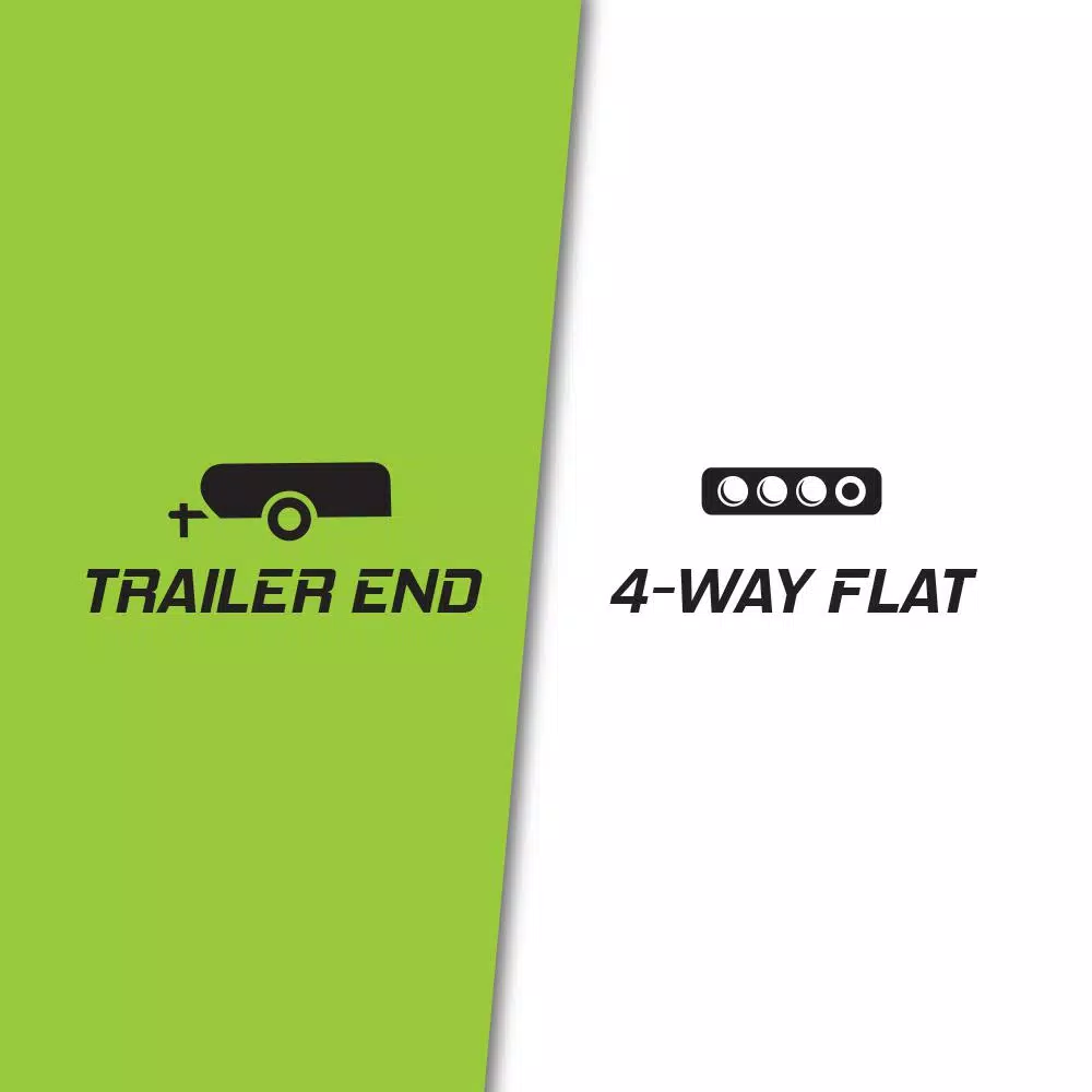 TowSmart 21 ft. 4-Way Flat Trailer Electrical Connector Cable