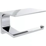 Delta Pivotal Toilet Paper Holder with Shelf, Polished Chrome thumbnail 1