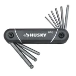 Husky 17-Piece Folding Ball-End Hex Key Set, SAE and Metric thumbnail 3