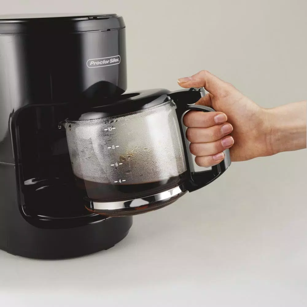 Proctor Silex 10-Cup Drip Coffee Maker, Black