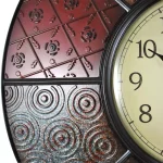 FirsTime 20.5 in. Round Patchwork Wall Clock, Multicolor Modern Quartz Movement thumbnail 4