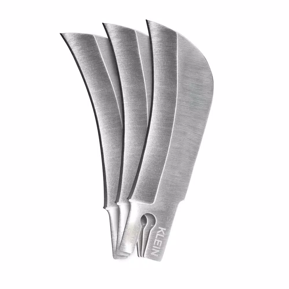 Klein Tools 2.5 in. Replacement Sheep Foot Blades for Cable Skinning Utility Knife (3-Pack)