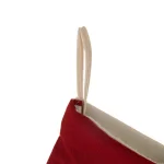 Glitzhome 21 in. Red Cardinal Embroidered Christmas Stockings, Polyester & Linen Blend (2-Pack) thumbnail 2