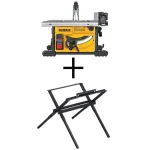 DEWALT 8-1/4 in. 15 Amp Corded Compact Jobsite Table Saw with Bonus Stand thumbnail 1