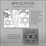 Kringle Traditions 36 in. 105-Light LED Warm White Folding Snowflake Decoration thumbnail 5