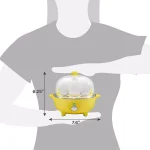 Maximatic 7-Egg Automatic Easy Egg Cooker with Poaching Tray - Yellow thumbnail 6