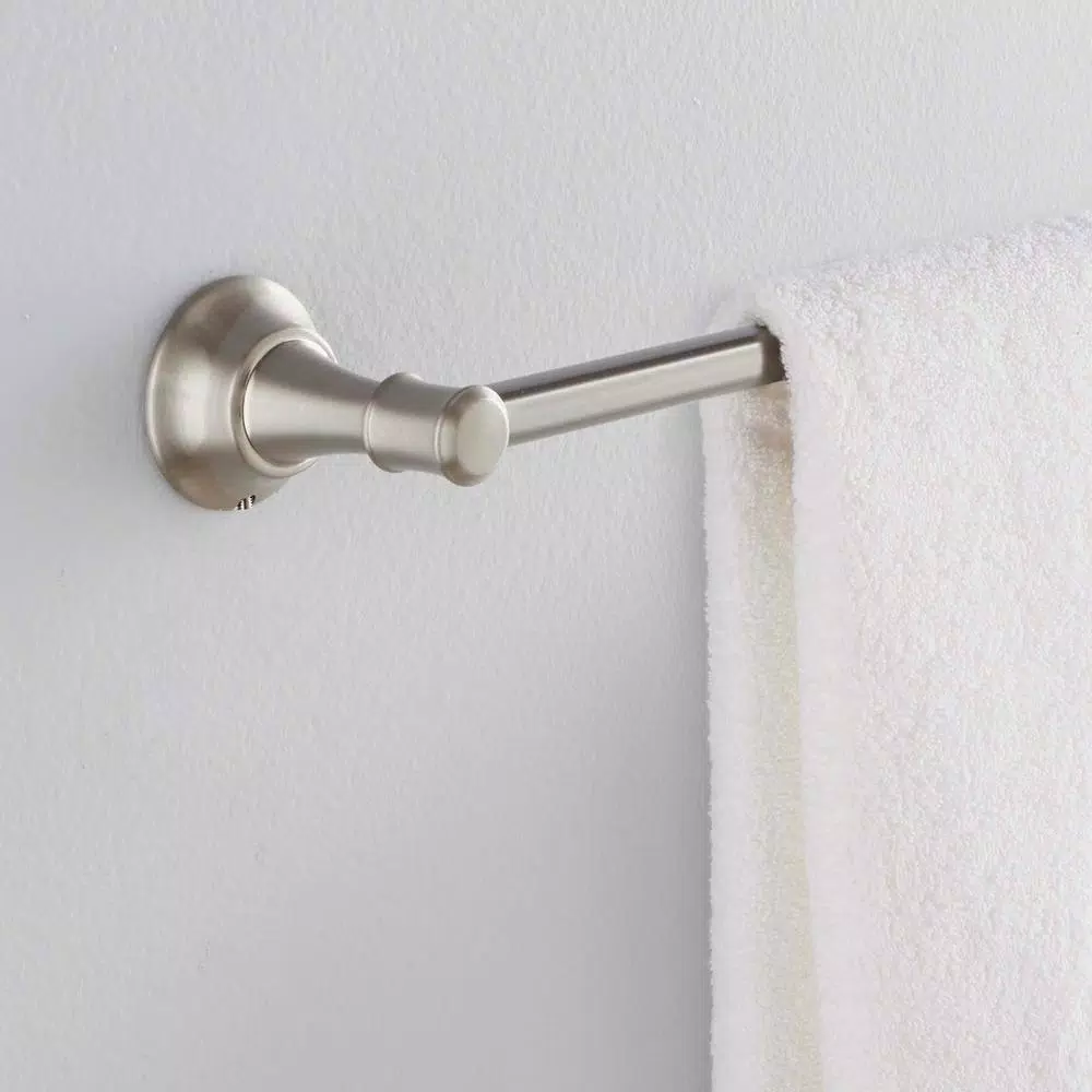 MOEN Ashville 24 in. Towel Bar in Spot Resist Brushed Nickel