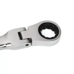 XtremepowerUS 12-Piece Flex-Head SAE and Metric Ratcheting Combination Wrench Set with Tool Pouch thumbnail 3