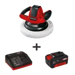 Einhell PXC 18V Cordless 10 in. Random Orbit Rotary Polisher Kit with 3.0 Ah Battery and Fast Charger thumbnail 1