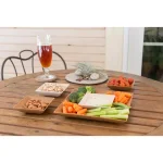 Unbranded EVO Sustainable Goods Wood-Plastic Composite Serving & Snack Set, 5-Piece Light Brown thumbnail 2