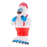Rudolph Gemmy Airblown 10.5 ft. Inflatable Bumble with Suspenders and Santa Hat thumbnail 3