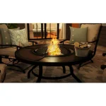 Stonebriar Collection 12 in. Galvanized Metal Decorative Bucket with Rust Trim and Wooden Detail Handle thumbnail 3