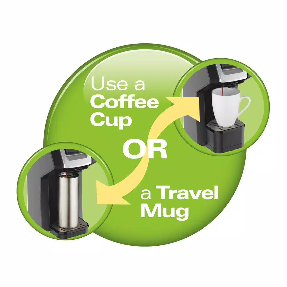 Hamilton Beach FlexBrew Black Single Serve Coffee Maker - Brews K-Cup Pods & Ground Coffee