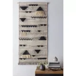 Artistic Weavers Usera 30 in. x 60 in. Cream Tapestry Wall Hanging, Hand Woven Bohemian Decor thumbnail 1
