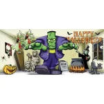 My Door Decor Frank and Friends 7 ft. x 16 ft. Halloween Garage Door Decor Mural thumbnail 1