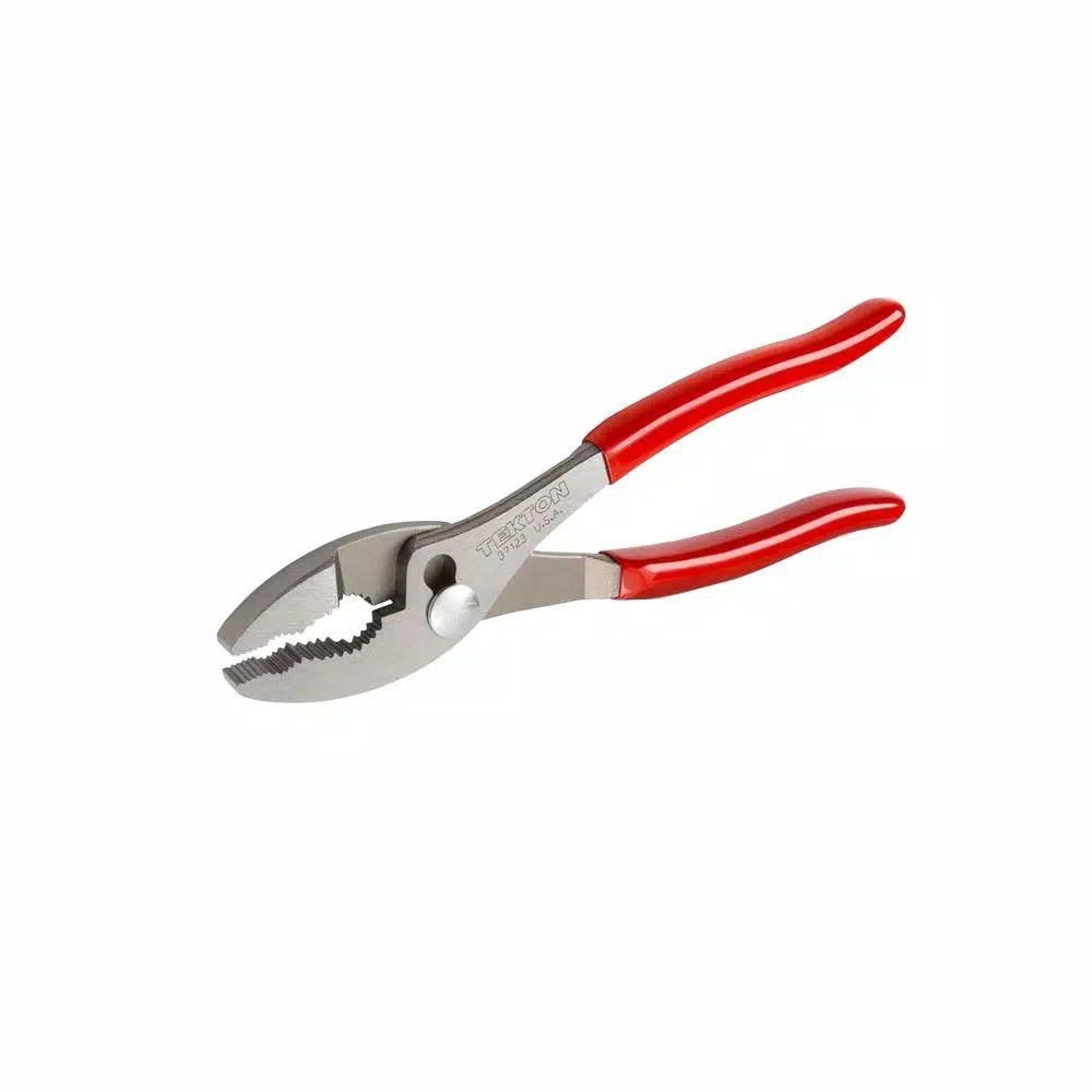 TEKTON 8 in. Slip Joint Pliers with Universal 3-Zone Jaws and Wire Cutter