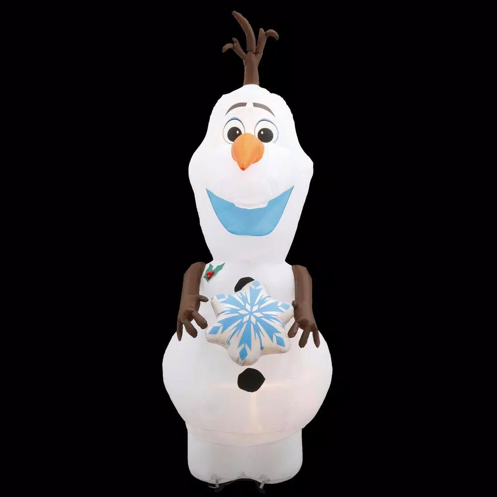 Disney Frozen 11 ft. Pre-Lit Inflatable Olaf with Snowflake Airblown Holiday Decoration