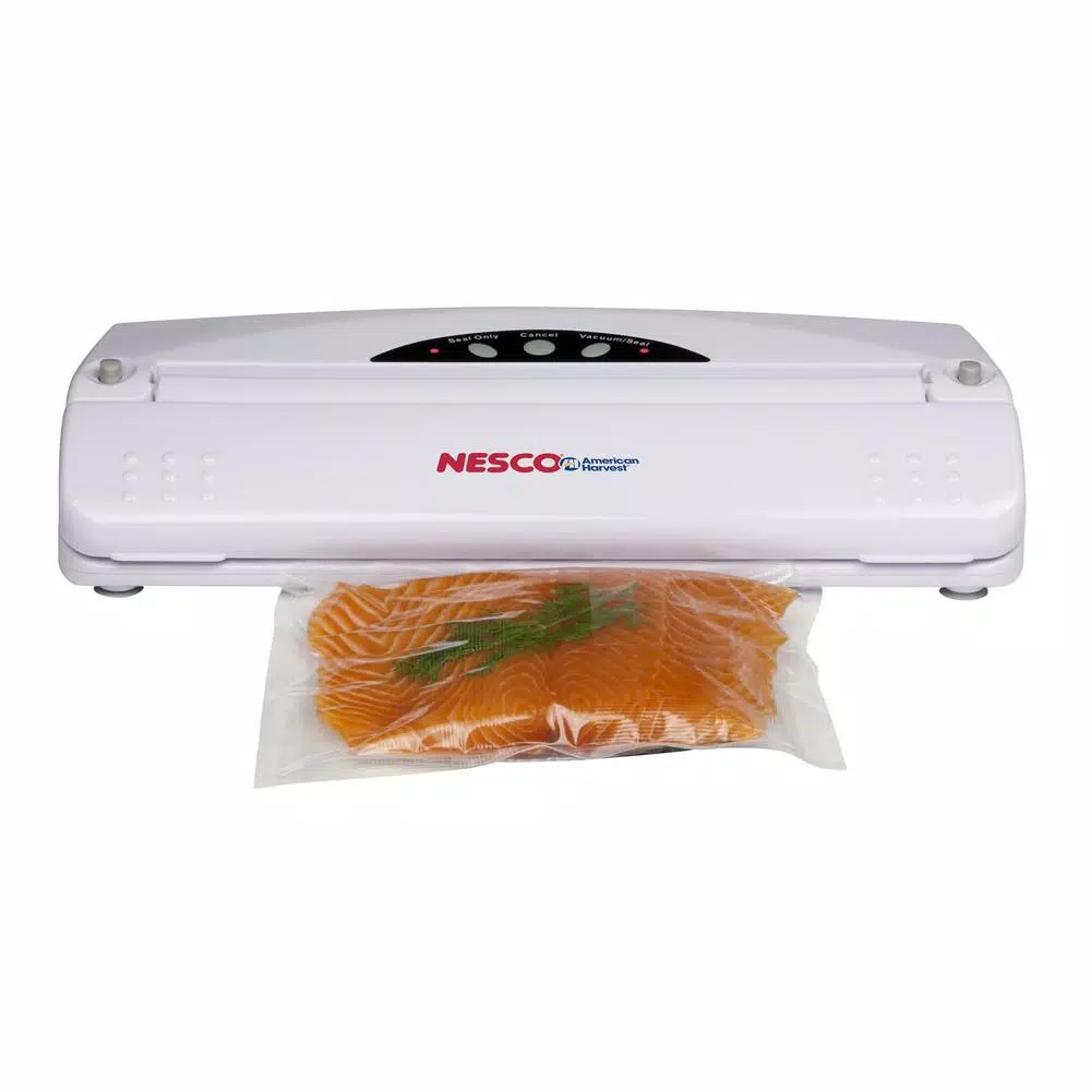 Nesco VS-01 Vacuum Sealer, White Automatic Food Sealer with 20 Bags