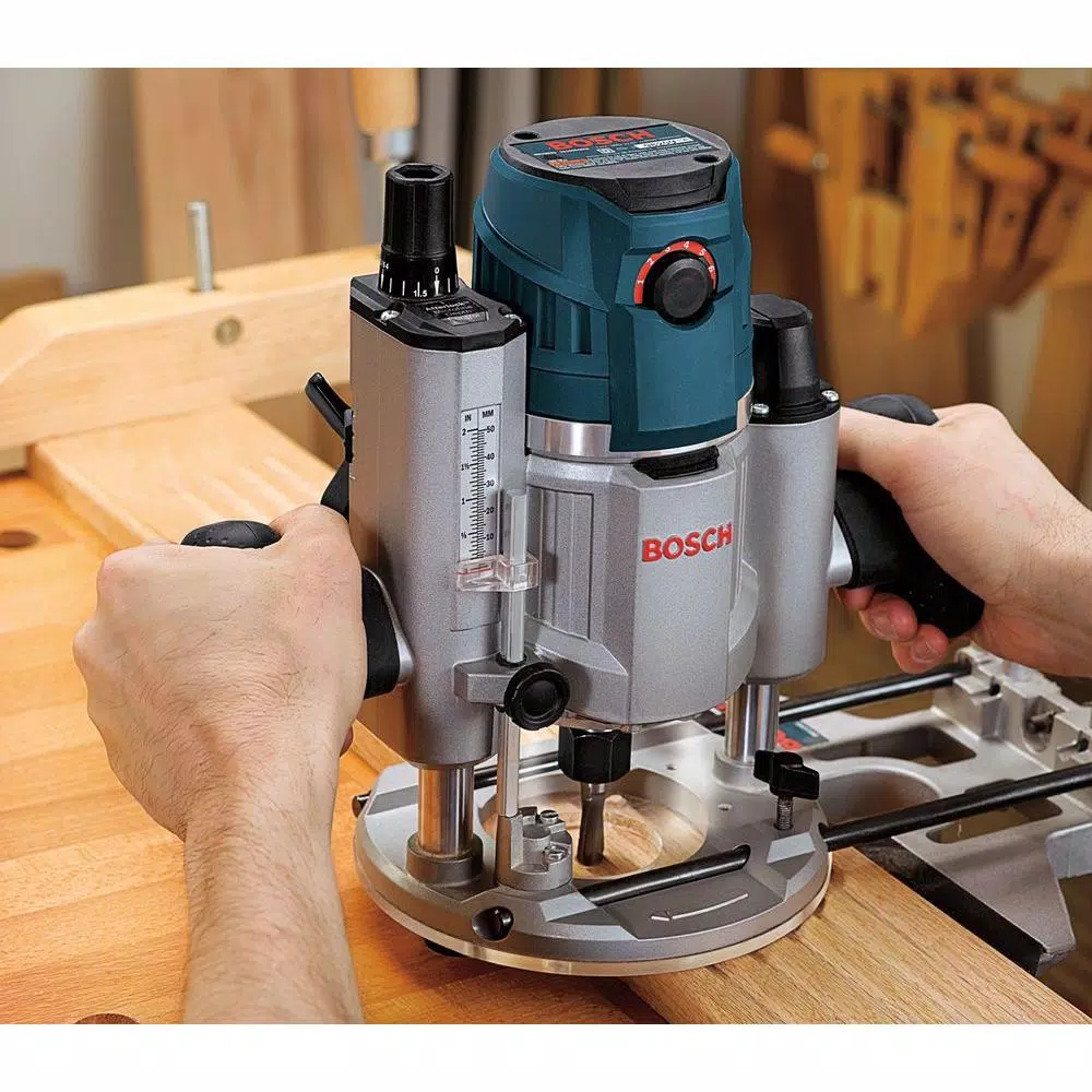 Bosch 2.3 HP 15 Amp Variable Speed Fixed Base Corded Electric Router Kit