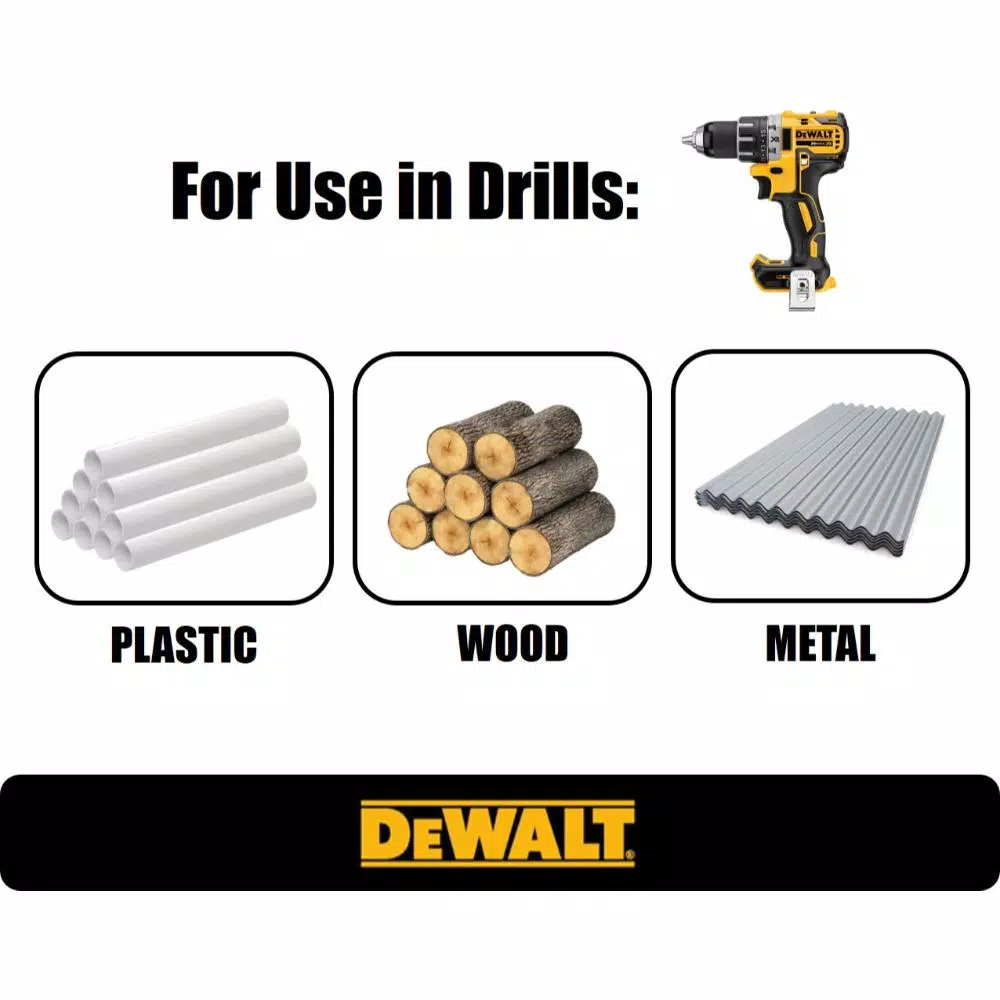 DEWALT 18-Piece Black Oxide Twist Drill Bit Set