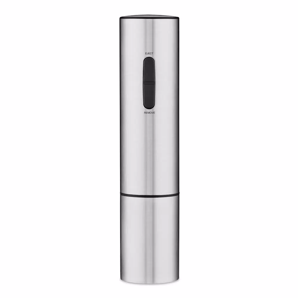 Cuisinart Electric Wine Opener with Rechargeable Charging Base, Brushed Stainless Steel