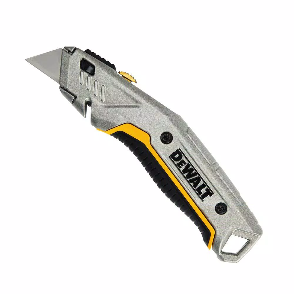 DEWALT Instant Change Retractable Utility Knife with Integrated Blade Storage