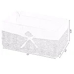 Vintiquewise Natural Seagrass Wicker Shelf Basket with Removable White Liner, 12 x 6.5 x 5.3 in. thumbnail 4