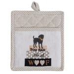 Kay Dee Fur Real Pets Dog Themed Gray Cotton Kitchen Textile Set - 4 Piece thumbnail 6