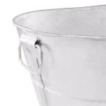 Behrens 7.5 Gallon Hot Dipped Steel Oval Tub - Galvanized Metal Planter & Utility Trough thumbnail 2