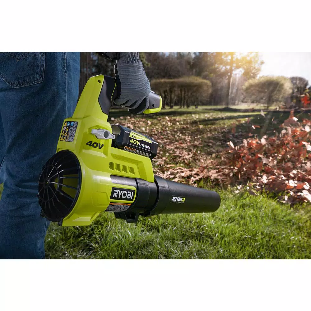 RYOBI 40V 20 in. Brushless Cordless Self-Propelled Lawn Mower & Blower Combo Kit with 6.0 Ah Battery & Charger