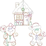 Fraser Hill Farm 3-Piece Gingerbread LED Christmas Light Set, Multi-Color, 862 Lights thumbnail 1