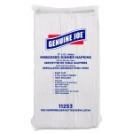 Genuine Joe White Embossed 2-Ply Dinner Napkins, 3000 Sheets thumbnail 2
