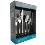 Gibson Home Trillium Plus 24-Piece 18/10 Stainless Steel Flatware Set, Service for 4 thumbnail 1