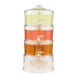 Home Essentials and Beyond 1 Gallon Glass Beverage Dispenser with Removable Lid thumbnail 1