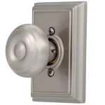 Schlage Georgian Satin Nickel Dummy Door Knob with Addison Trim thumbnail 3