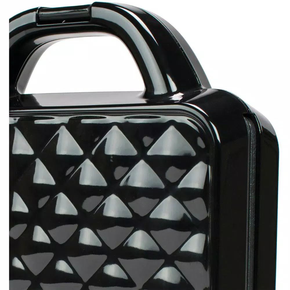 Brentwood Appliances Couture Purse Nonstick Dual Waffle Maker, Black