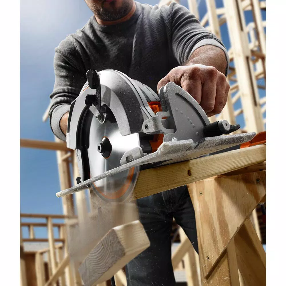 RIDGID 15 Amp 7-1/4 in. Corded Circular Saw with Lifetime Service Agreement