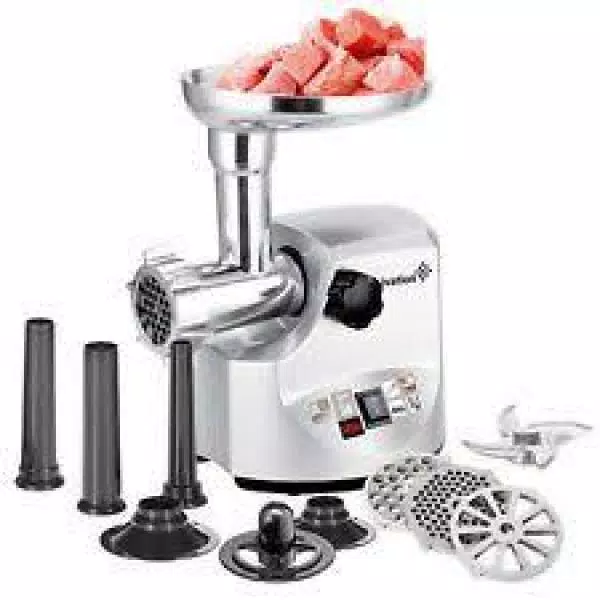 Brentwood Appliances Brentwood Select 1800-Watt Heavy-Duty Meat Grinder, Stainless Steel, Silver
