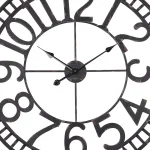 Utopia Alley Manhattan Industrial 32" Oversized Wall Clock, Analog Quartz, Black Metal thumbnail 9