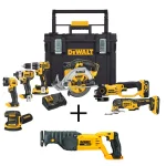 DEWALT 20V MAX Cordless 7-Tool Combo Kit with ToughSystem Case, (1) 4.0 Ah & (2) 2.0 Ah Batteries and Recip Saw thumbnail 1