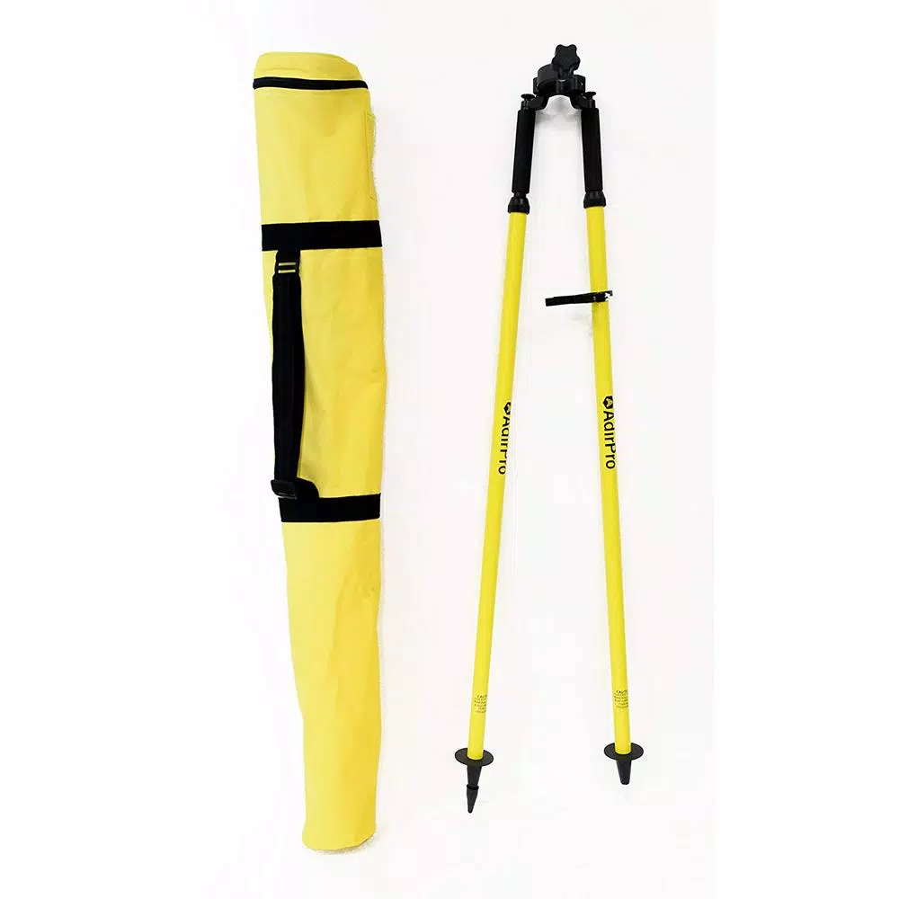 AdirPro Aluminum Prism Pole Bipod - Yellow Surveying Tripod Accessory