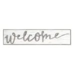 Unbranded Large Welcome Sign with Dimensional Script Lettering and Wood Frame thumbnail 2