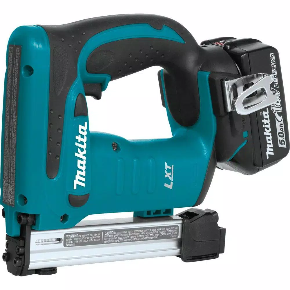 Makita 18V LXT Brushless 3/8 in. Crown Stapler Kit with 5.0Ah Battery and Charger