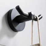 Kraus Elie Double Robe and Towel Hook, Matte Black thumbnail 6