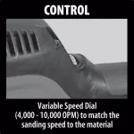Makita 1/2 Sheet Corded Finishing Sander with Variable Speed Control thumbnail 11