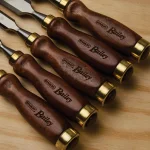 Stanley Bailey 5-Piece Chisel Set with Hardwood Handles and Leather Pouch thumbnail 4
