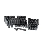 Husky 64-Piece 1/2 in. Drive SAE and Metric Impact Socket Set thumbnail 1