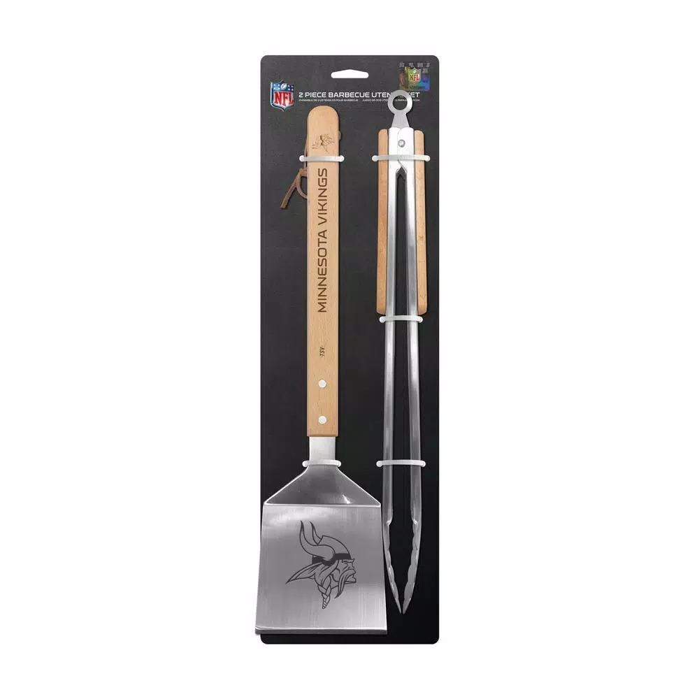 sportsvault The Sports Vault Minnesota Vikings 2-Piece BBQ Utensil Set